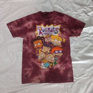 Nickelodeon Pink Tie Dye Rugrats T-Shirt Size M
